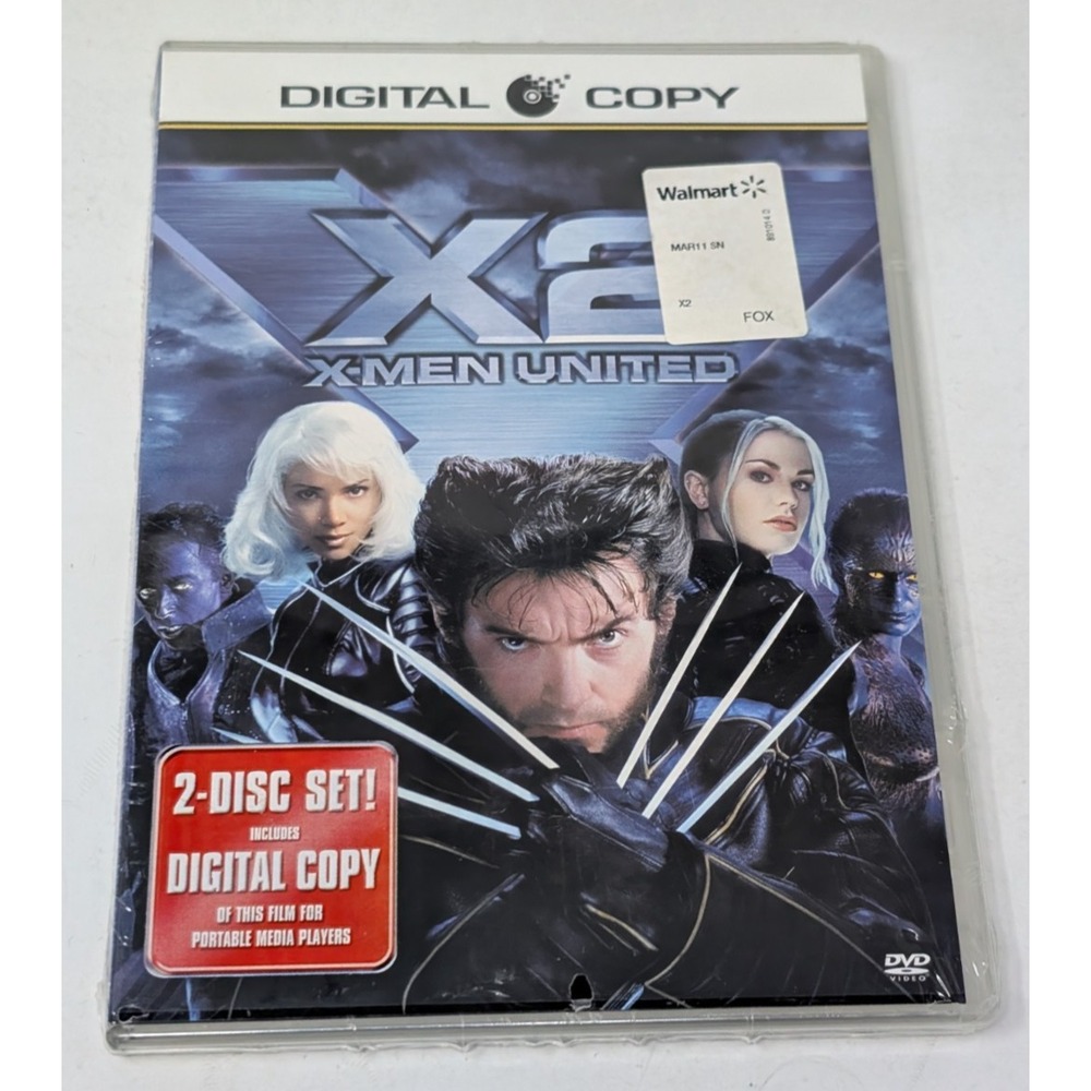 X2: X-Men United (DVD, 2008, 2-Disc Set Includes Digital Copy NEW SEALED‎